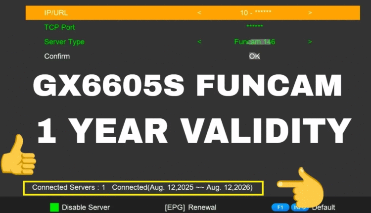 GX6605s Funcam for 1 year software, GX6605s Funcam Software Update Explained, GX6605s Advanced Funcam software with 1 year validity, Funcam Software for indian gx6605s set top box GX6605S Funcam Software update:-
